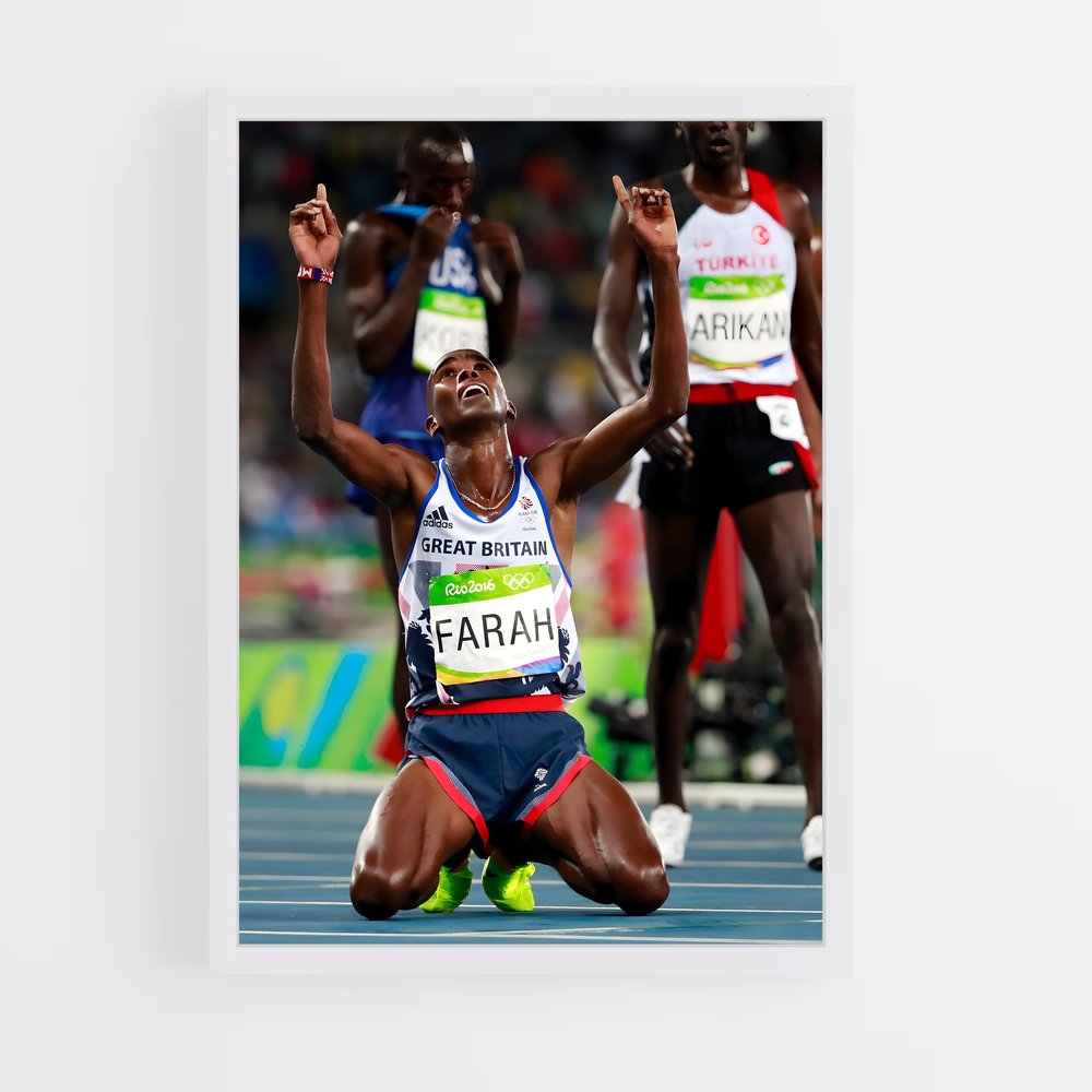 Poster Gold Rush Farah – affiche Athlétisme (vue 3)